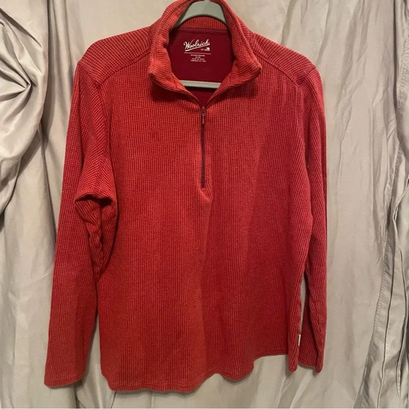 Woolrich mens 4 zip top shades of orange size XL - Picture 1 of 8